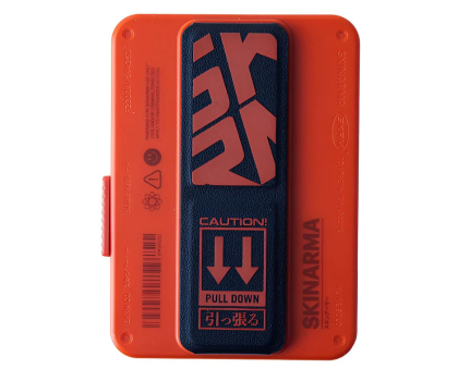 Etui do telefonów SKINARMA Mirage Spunk Wallet Magnetic Grip Stand orange SK-MIRAGE-SPKORG